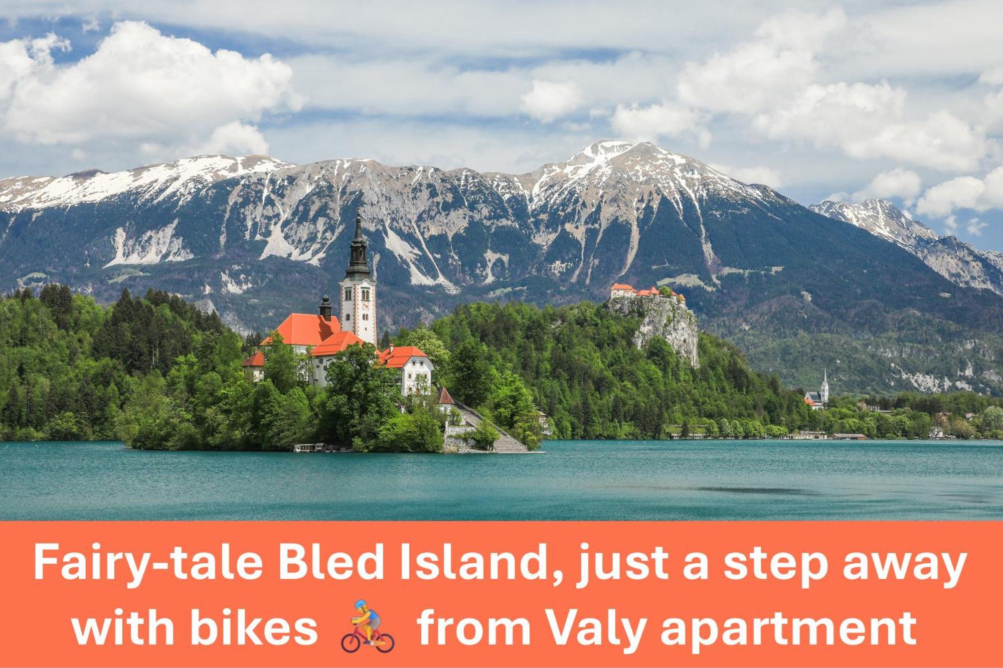 Apartment Valy - Free Bikes, Relaxing Terrace & Near Блед Экстерьер фото